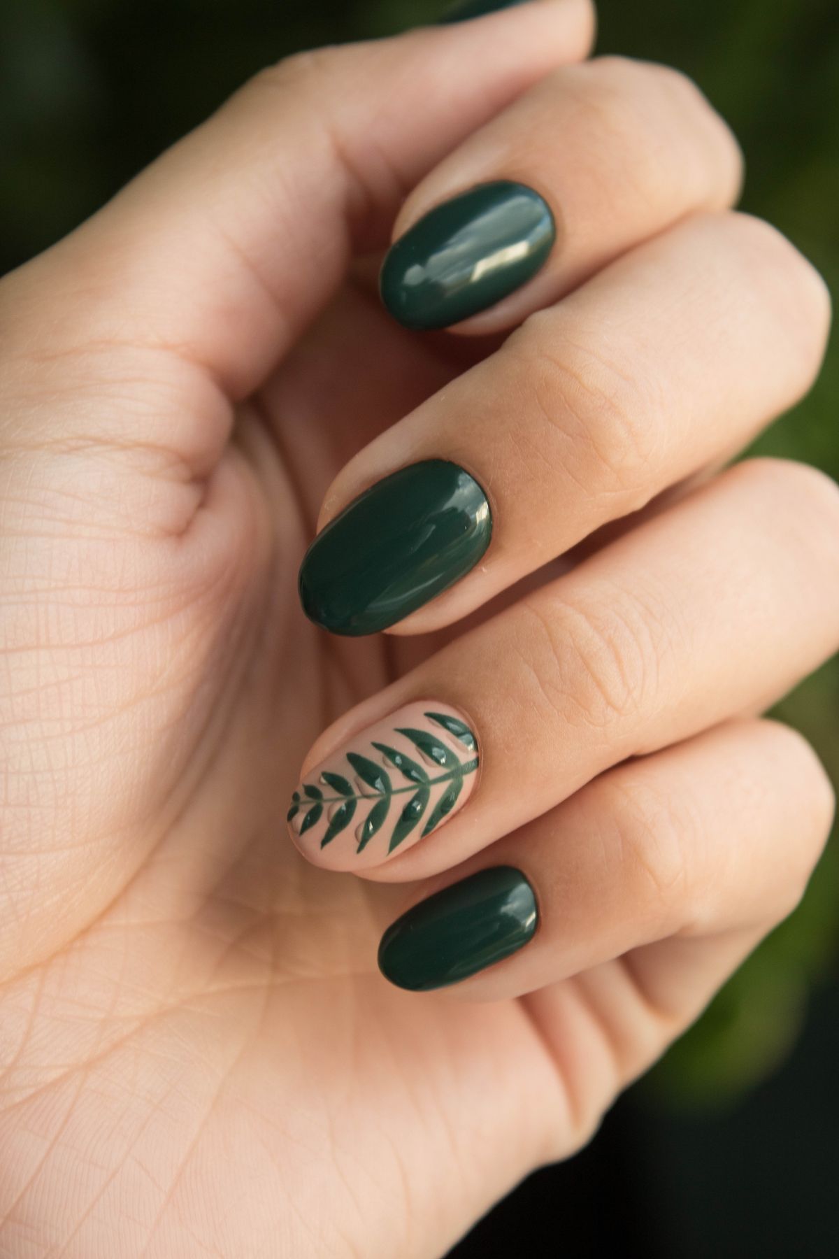 Manicure polish at a Portland nail salon
